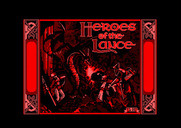 Heroes of the Lance for Amstrad CPC - Loading screen.