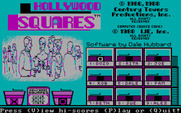 Hollywood Squares for IBM PC/Compatibles - Title screen.