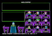 Hollywood Squares for Apple II - How many contestants?