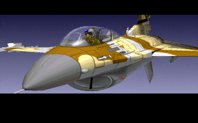 Strike Commander IBM PC/Compatibles Screenshot: Part of the introduction sequence...