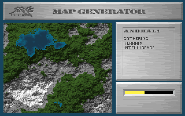 Strike Commander IBM PC/Compatibles Screenshot: Generating terrain...