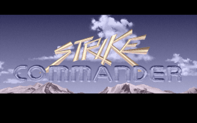 Strike Commander IBM PC/Compatibles Screenshot: Title screen.