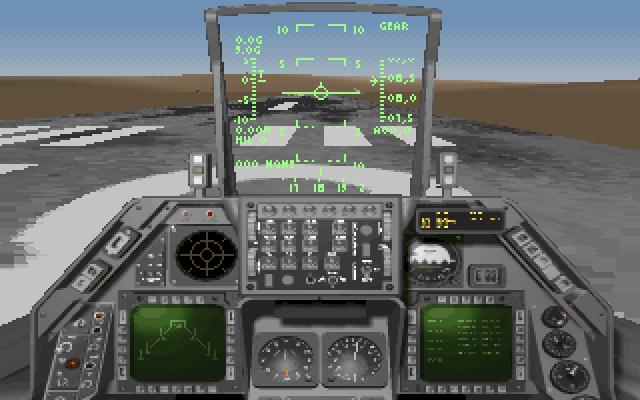 Strike Commander IBM PC/Compatibles Screenshot: Ready for takeoff...