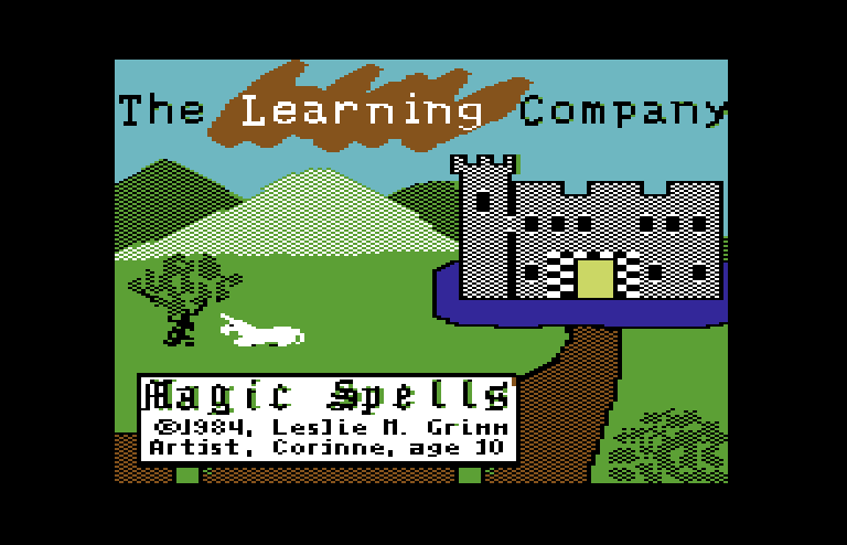 Magic Spells Commodore 64 Screenshot: Title screen.