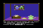 Magic Spells for Commodore 64 - There are several different pictures that appear at the end of games.