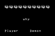 Magic Spells for Commodore 64 - The game flashes words on the screen briefly; next, type them in...
