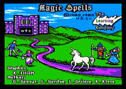 Magic Spells for Apple II - Title screen.