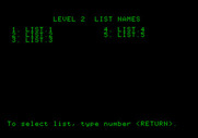 Magic Spells for Apple II - Consult the instruction manual to see what is in each list.