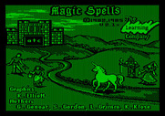 Magic Spells for Apple II - Title screen.