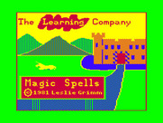 Magic Spells for TRS-80 Color Computer - Title screen.