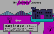 Magic Spells for IBM PC/Compatibles - Title screen (version 2.2).