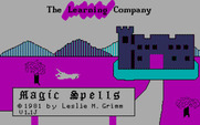 Magic Spells for IBM PC/Compatibles - Title screen (version 1.1J).
