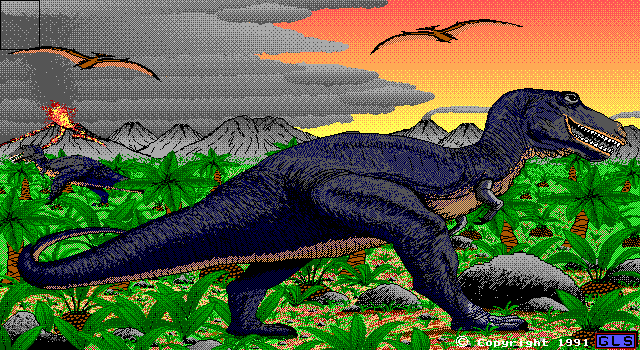 Picture Puzzle IBM PC/Compatibles Screenshot: When you start a puzzle you first get to see the completed picture.