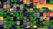 Picture Puzzle for IBM PC/Compatibles - Slowly solving a puzzle.