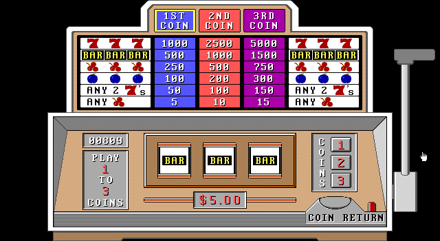 Vegas Bandit IBM PC/Compatibles Screenshot: I won!