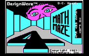 Math Maze for IBM PC/Compatibles - Title screen.