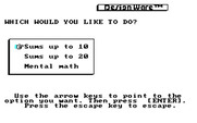 Math Maze for IBM PC/Compatibles - Some additional game options.