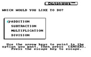 Math Maze for IBM PC/Compatibles - What type of math problems do you want?