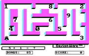 Math Maze for IBM PC/Compatibles - Here's the maze...