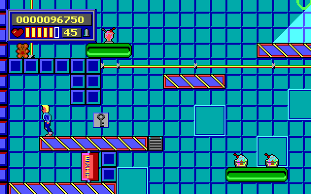 Jason Storm in Space Chase: Showdown in Orbit IBM PC/Compatibles Screenshot: Level exit.