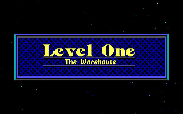 Jason Storm in Space Chase: Showdown in Orbit IBM PC/Compatibles Screenshot: Ready for level one?