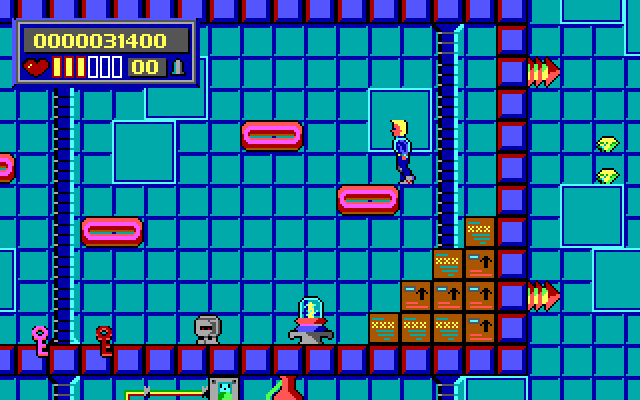 Jason Storm in Space Chase: Showdown in Orbit IBM PC/Compatibles Screenshot: Oops, a dead end!