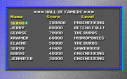 Jason Storm in Space Chase: Showdown in Orbit for IBM PC/Compatibles - Enter your name in the high score table!
