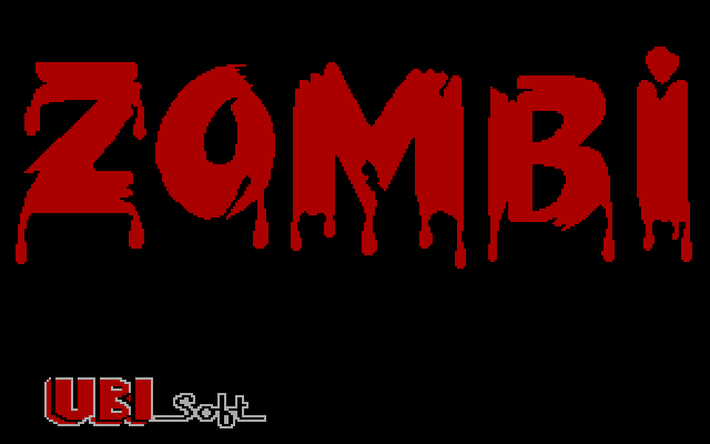 Zombi IBM PC/Compatibles Screenshot: Title screen.