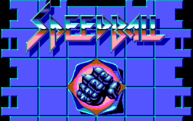 Speedball IBM PC/Compatibles Screenshot: Title screen.