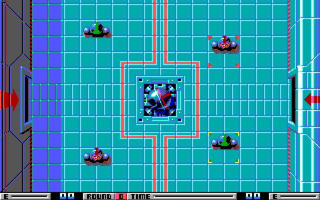 Speedball IBM PC/Compatibles Screenshot: The game is about to begin.