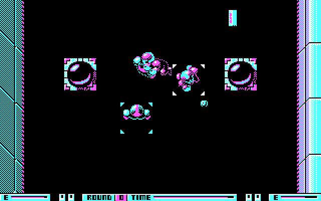 Speedball IBM PC/Compatibles Screenshot: A game in progress.