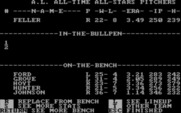 MicroLeague Baseball for IBM PC/Compatibles - Creating my lineup.
