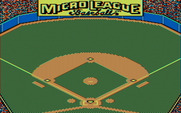 MicroLeague Baseball for IBM PC/Compatibles - Title screen.