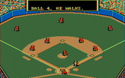 MicroLeague Baseball for IBM PC/Compatibles - Ball 4, he walks...