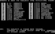 MicroLeague Baseball for IBM PC/Compatibles - Selecting the teams.