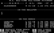 MicroLeague Baseball for IBM PC/Compatibles - Creating my lineup.