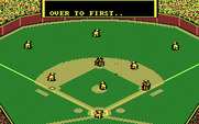 MicroLeague Baseball for IBM PC/Compatibles - Over to first...