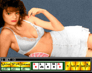 Strip Poker II Plus for Amiga - Sam bets 10, what do you bet?