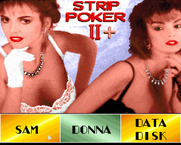 Strip Poker II Plus for Amiga - Select your opponent.