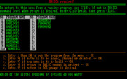 IQ Builder for IBM PC/Compatibles - The main menu.