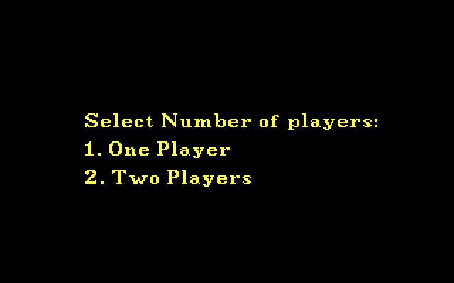 Pub Pool IBM PC/Compatibles Screenshot: How many players?