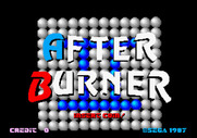 After Burner II for Arcade - Title screen.