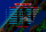 After Burner II for Arcade - High scores.