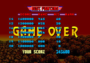 After Burner II for Arcade - I did not get a new top score...