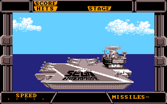 After Burner II IBM PC/Compatibles Screenshot: Ready to take off?