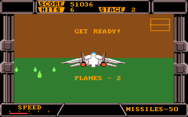 After Burner II IBM PC/Compatibles Screenshot: Ready for stage 2?