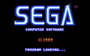 After Burner II for IBM PC/Compatibles - SEGA logo / loading screen.
