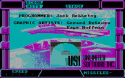 After Burner II for IBM PC/Compatibles - Game credits.