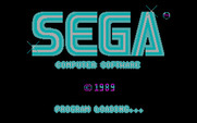After Burner II for IBM PC/Compatibles - SEGA logo / loading screen.