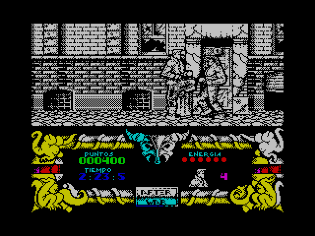 After the War ZX Spectrum Screenshot: Game start.